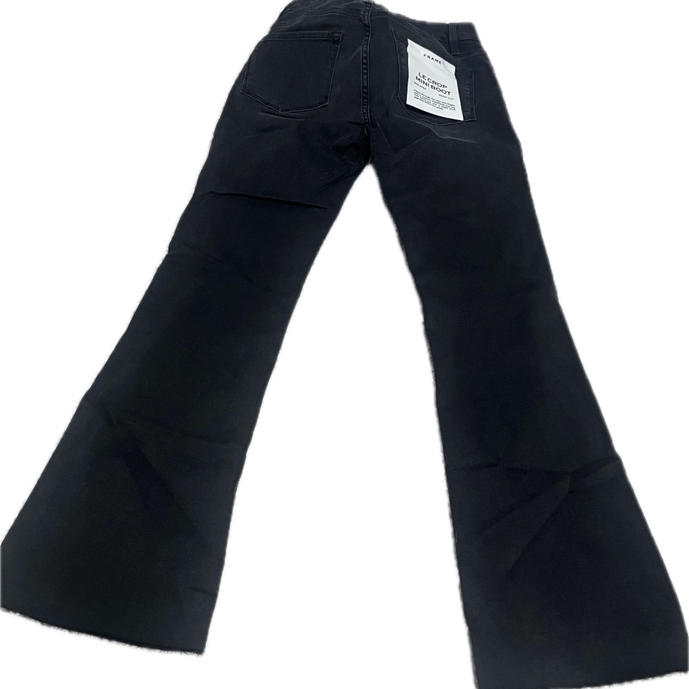 Frame NWT $225  Black Wash Le Crop Mini Boot Kerry sz 27 KRRY jeans - Picture 4 of 9